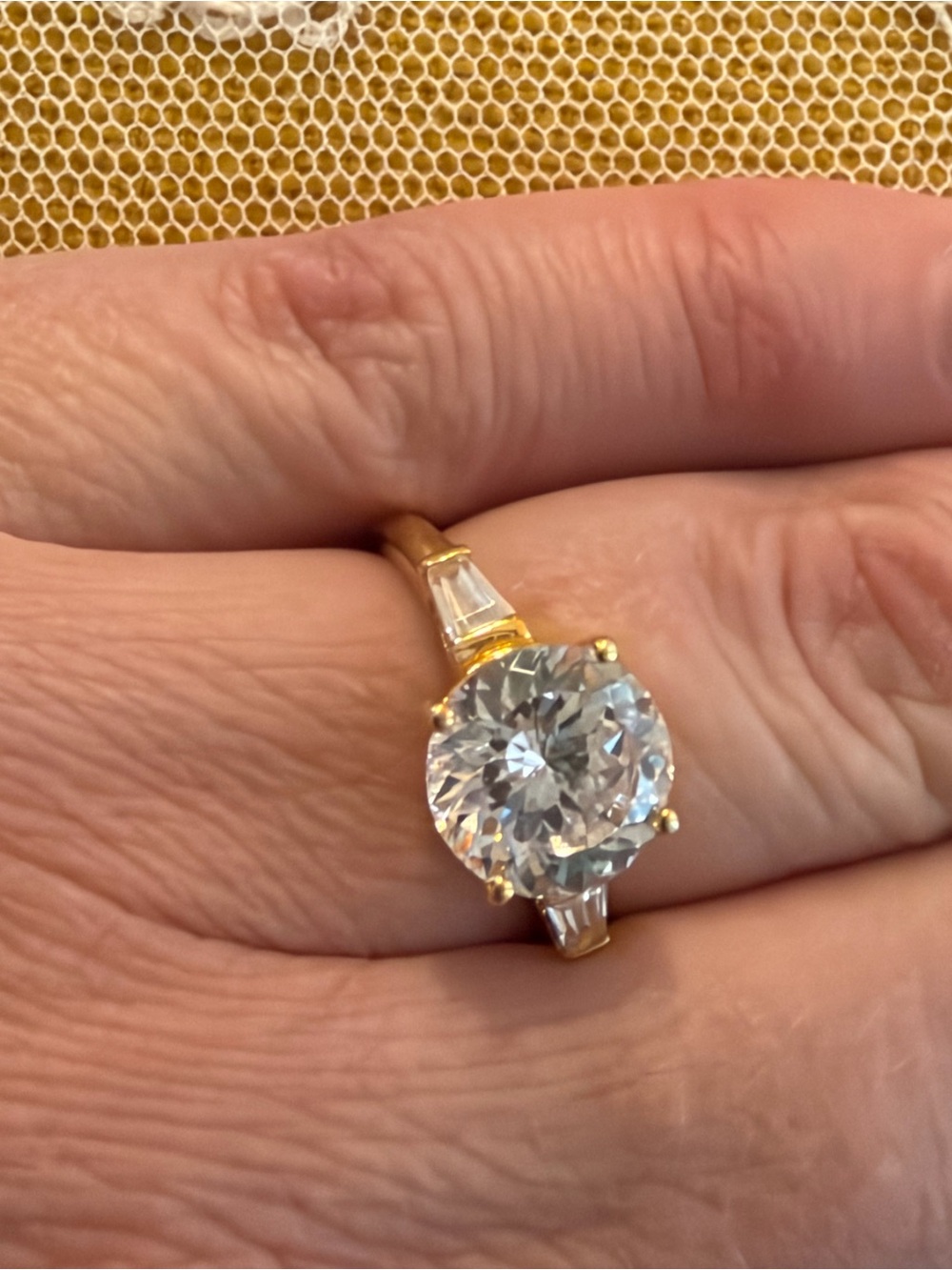 Classic CZ cocktail ring size 8